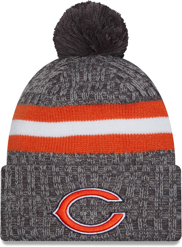 Chicago Bears New Era NFL 2023 Sideline Sport Knit Bobble Hat - lovemycap