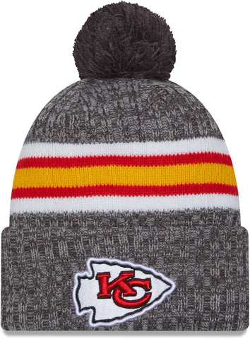 Kansas City Chiefs New Era NFL 2023 Sideline Sport Knit Bobble Hat - lovemycap