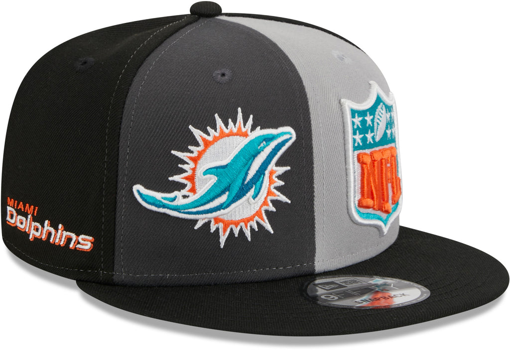 Miami Dolphins NFL 2023 Sideline New Era 9Fifty Grey Snapback Team Cap - lovemycap