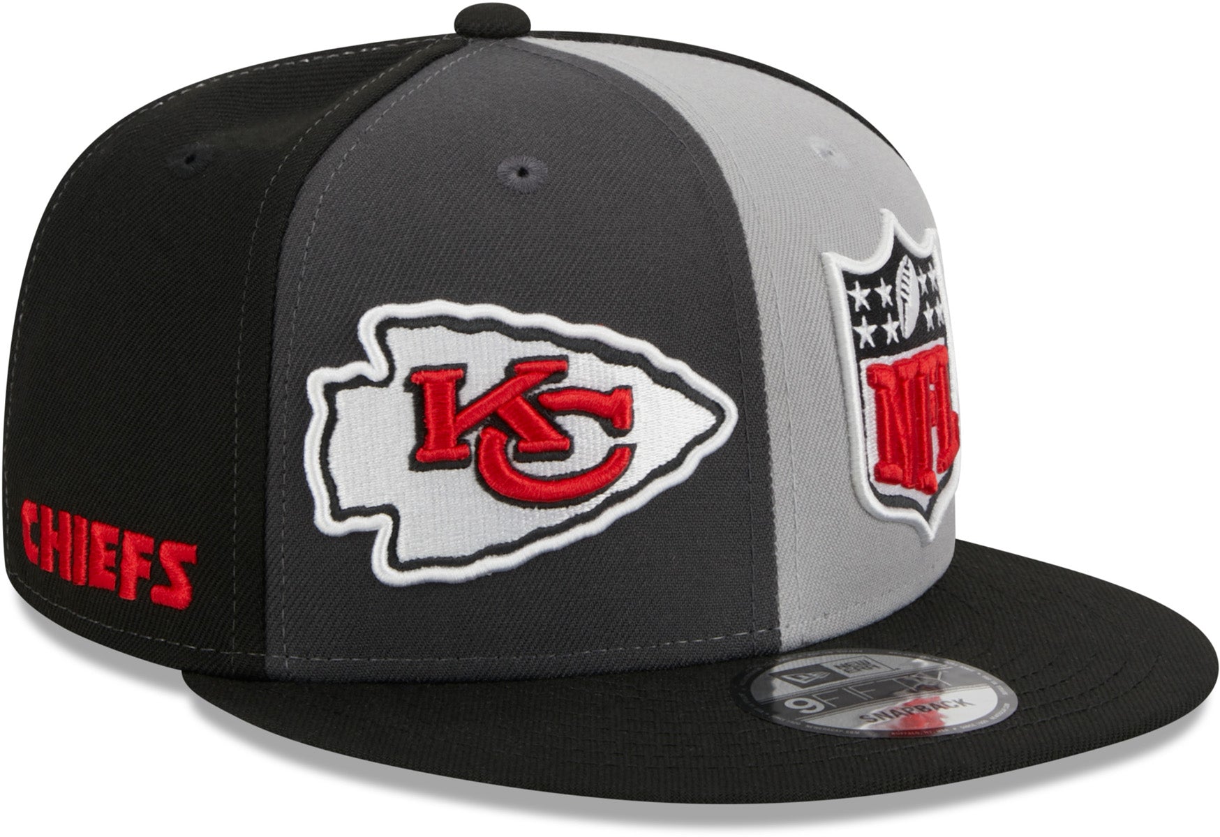 Kansas City Chiefs NFL 2023 Sideline New Era 9Fifty Grey Snapback Team Cap