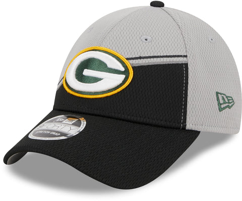 Green Bay Packers NFL 2023 Sideline New Era 9Forty Stretch Snap Grey Team Cap - lovemycap