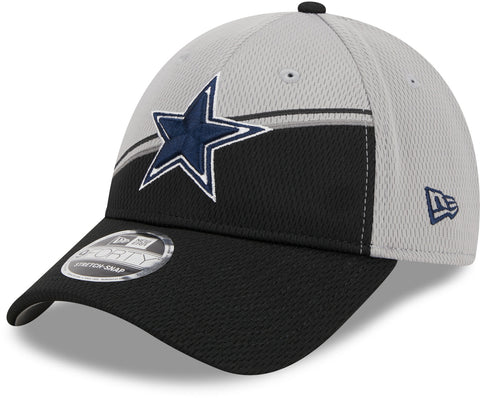 Dallas Cowboys NFL 2023 Sideline New Era 9Forty Stretch Snap Grey Team Cap - lovemycap