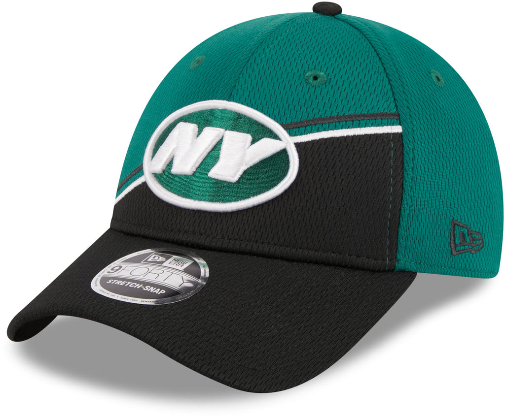 New York Jets NFL 2023 Sideline New Era 9Forty Stretch Snap Team Cap - lovemycap