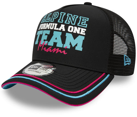 Alpine F1 New Era 9Forty Miami E-Frame Team Trucker Cap - lovemycap