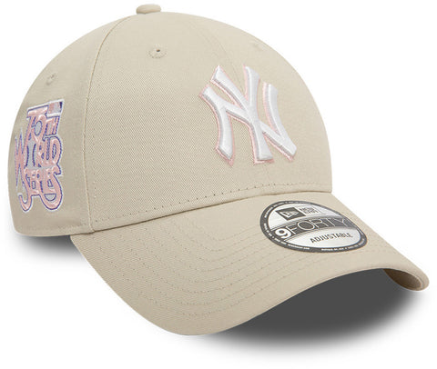 New York Yankees New Era 9Forty MLB 75th World Series Side Patch Stone Baseball Cap - lovemycap