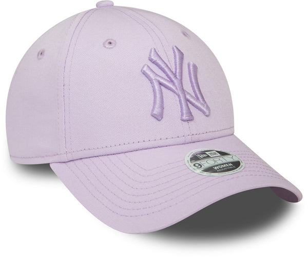 New York Yankees Womens New Era 9Forty League Essential Lilac Baseball Cap - lovemycap