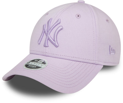 New York Yankees Womens New Era 9Forty League Essential Lilac Baseball Cap - lovemycap