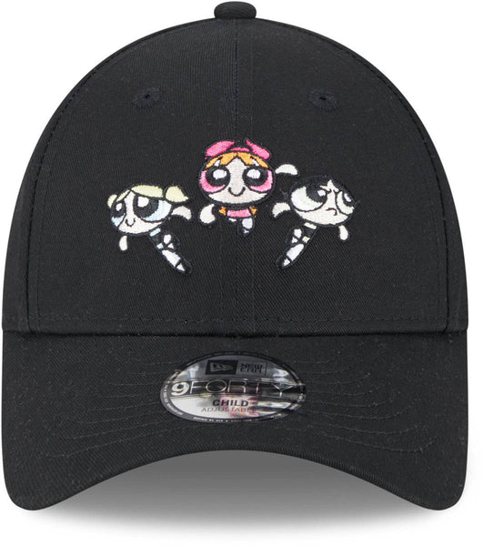 The Powerpuff Girls Kids New Era 9Forty Black Baseball Cap