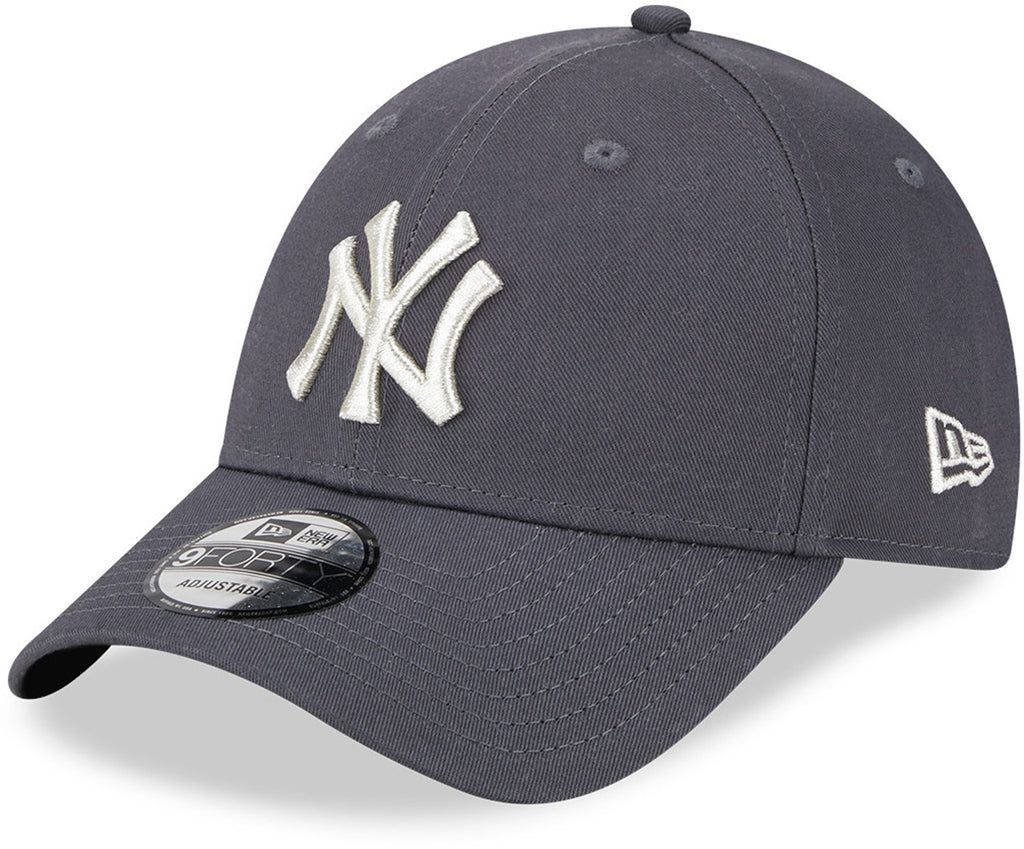 New York Yankees New Era 9Forty Metallic Logo Graphite Baseball Cap - lovemycap