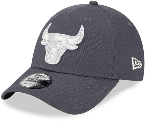 Chicago Bulls New Era 9Forty Metallic Logo Graphite NBA Team Cap - lovemycap