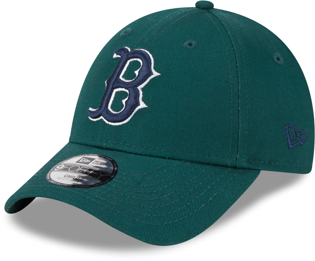 Boston Red Sox Kids New Era 9Forty League Essential Dark Green Baseball Cap (Ages 4 - 12 Years) - lovemycap