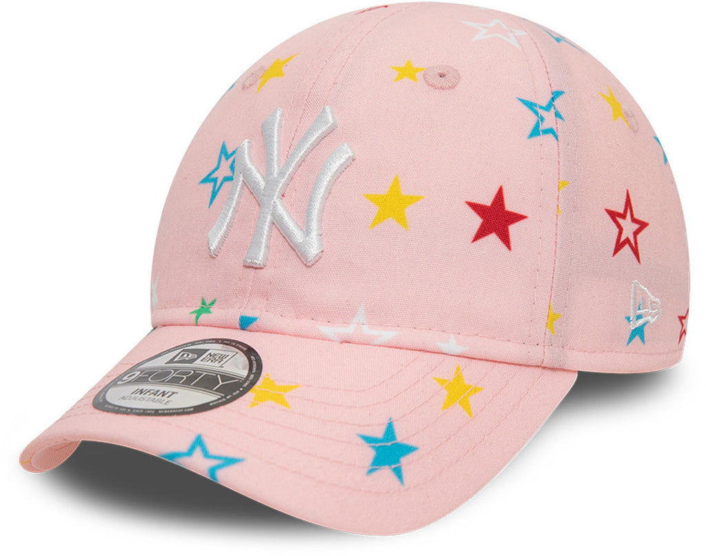 New York Yankees New Era Kids 9Forty AOP Pink Infant Baseball Cap (0 - 2 years) - lovemycap