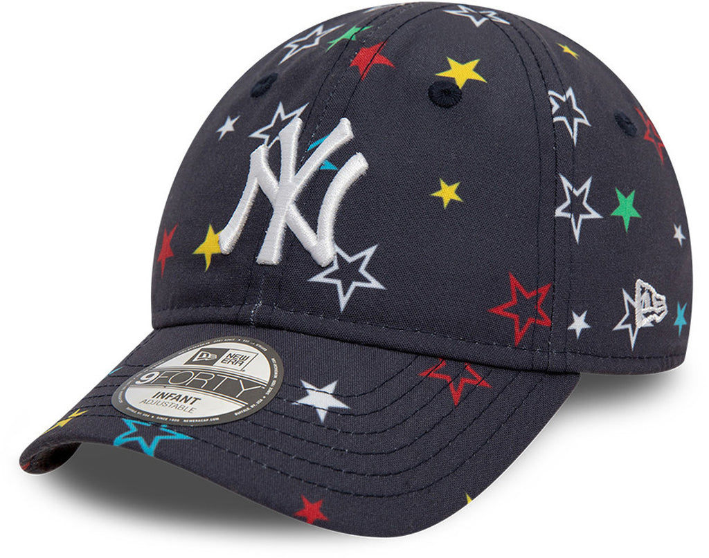 New York Yankees New Era Kids 9Forty AOP Navy Infant Baseball Cap (0 - 2 years) - lovemycap