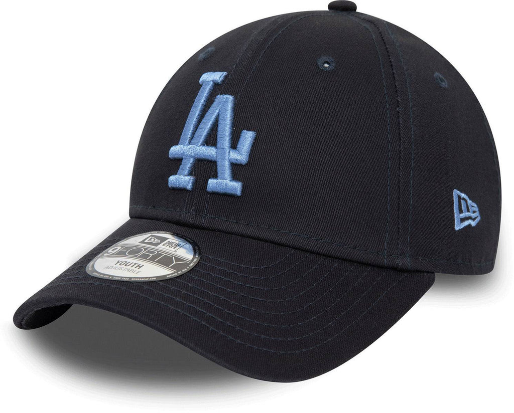 Los Angeles Dodgers Kids New Era 9Forty League Essential Navy Baseball Cap (Ages 4 - 12 Years) - lovemycap
