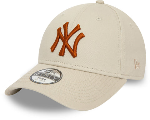 New York Yankees Kids New Era 9Forty League Essential Stone Baseball Cap - lovemycap