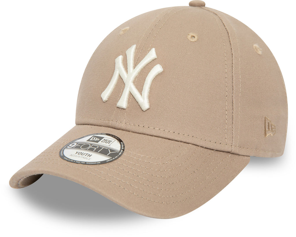 New York Yankees Kids New Era 9Forty League Essential Ash Baseball Cap (Ages 4 - 12 Years) - lovemycap