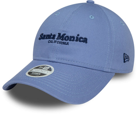 Santa Monica Womens New Era 9Twenty Wordmark Blue Baseball Cap - lovemycap