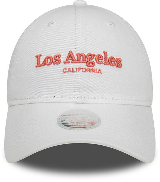 Los Angeles Womens New Era 9Twenty Wordmark White Baseball Cap - lovemycap