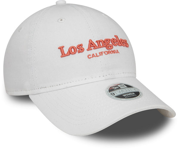 Los Angeles Womens New Era 9Twenty Wordmark White Baseball Cap - lovemycap