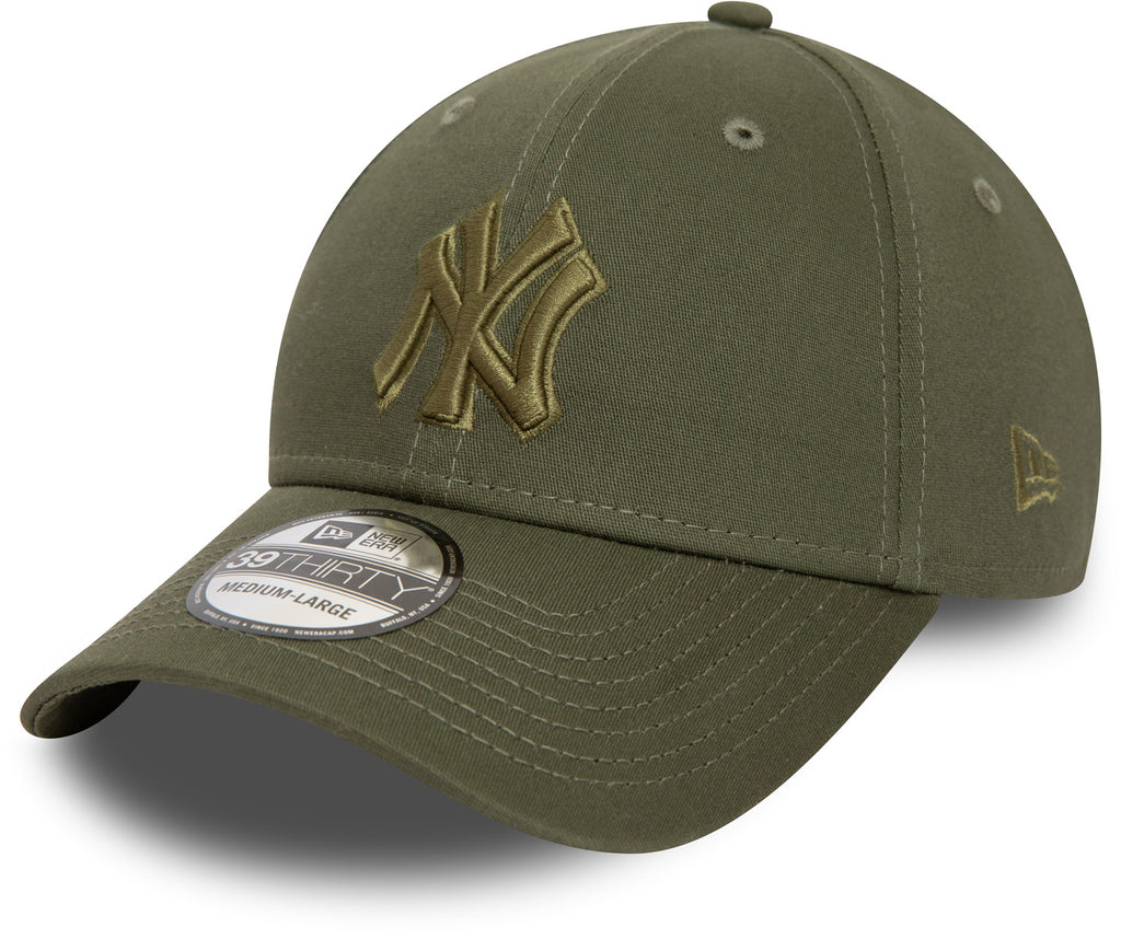 New York Yankees New Era 39Thirty Outline Olive Stretch Baseball Cap - lovemycap