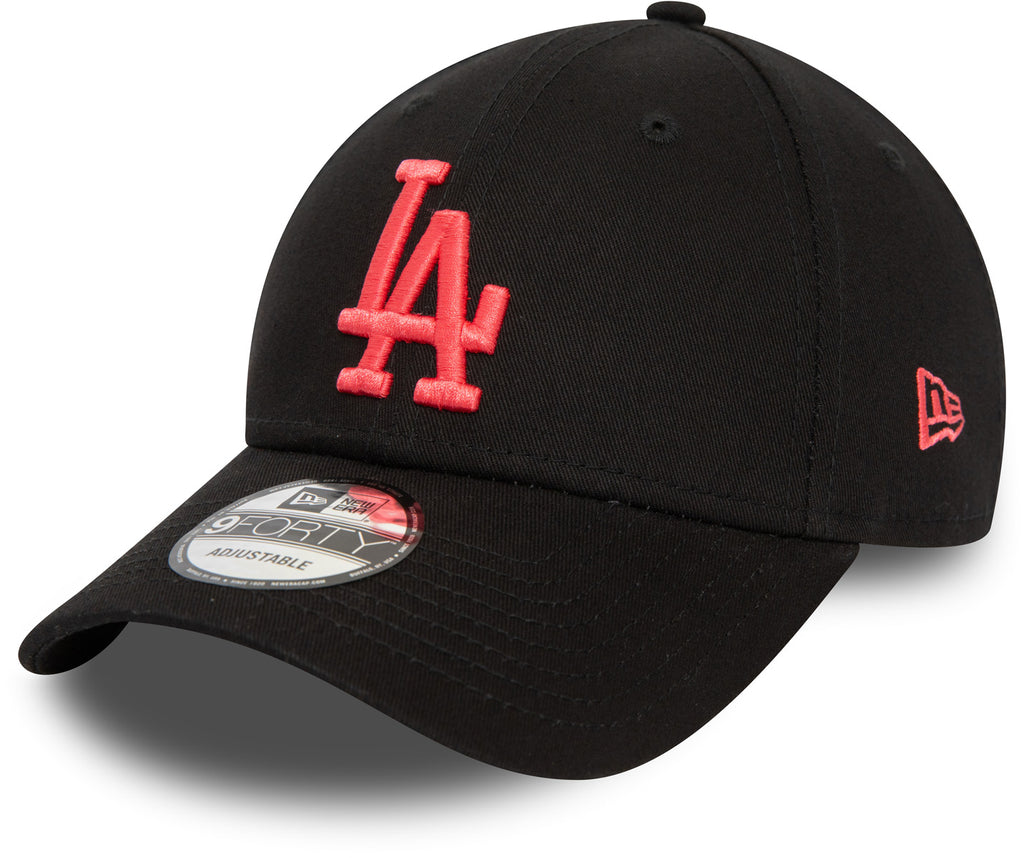 Los Angeles Dodgers New Era 9Forty League Essential Black Baseball Cap - lovemycap