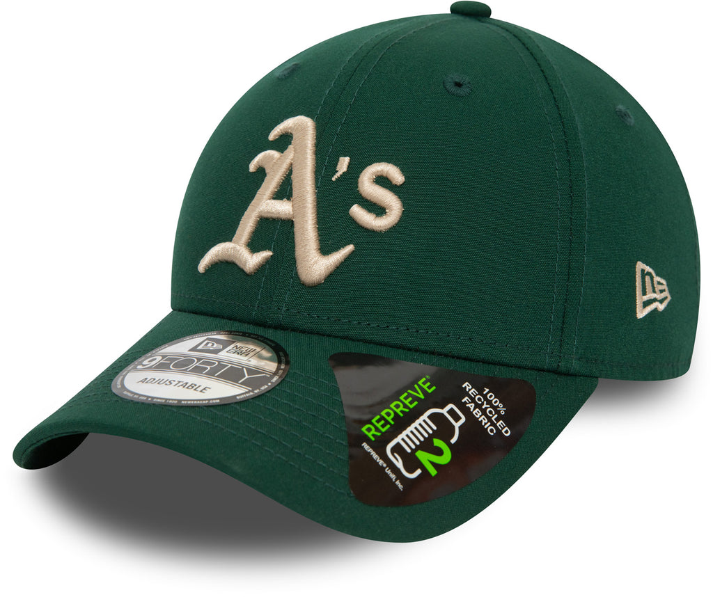 Oakland Athletic's New Era 9Forty Repreve Green Baseball Cap