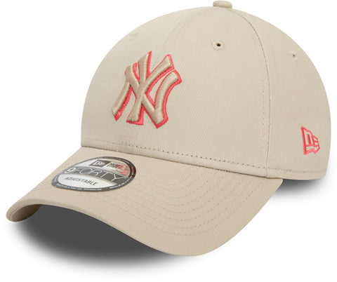 New York Yankees New Era 9Forty Team Outline Stone Baseball Cap - lovemycap