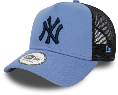 New York Yankees New Era League Essential Blue Trucker Cap