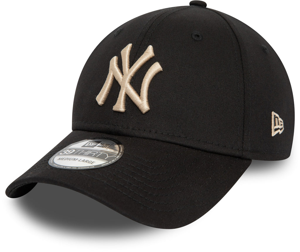 New York Yankees New Era 39Thirty League Basic Black Stretch Baseball Cap - lovemycap