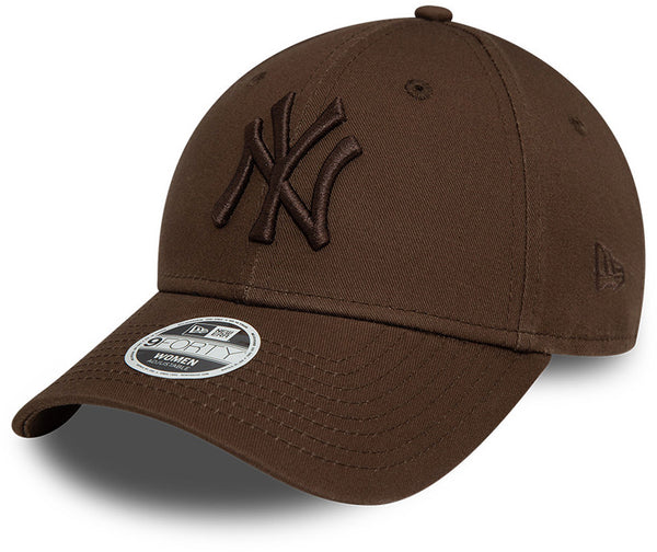 Womens New York Yankees New Era 9Forty Essential Walnut Baseball Cap - pumpheadgear, baseball caps