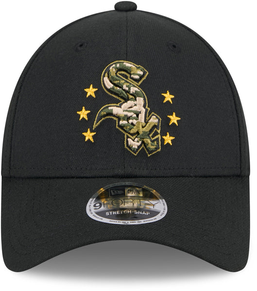 Chicago White Sox New Era 9Forty MLB 2024 Armed Forces Day Black Baseball Cap - pumpheadgear, baseball caps