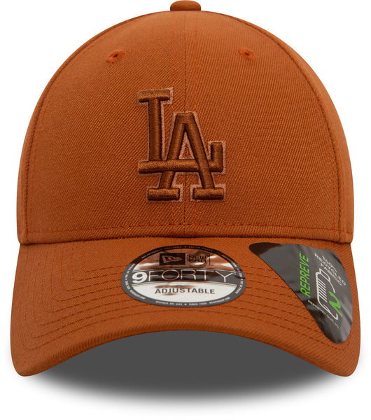 Los Angeles Dodgers New Era 9Forty Repreve Outline Tan Baseball Cap - pumpheadgear, baseball caps