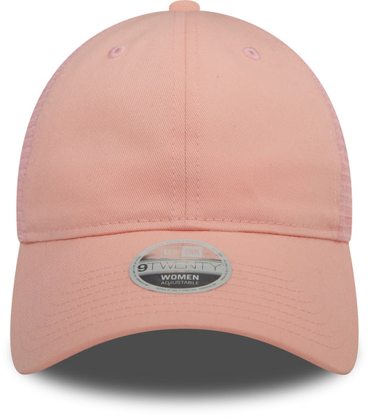 Womens New Era 9Twenty Blush Trucker Cap - pumpheadgear, baseball caps