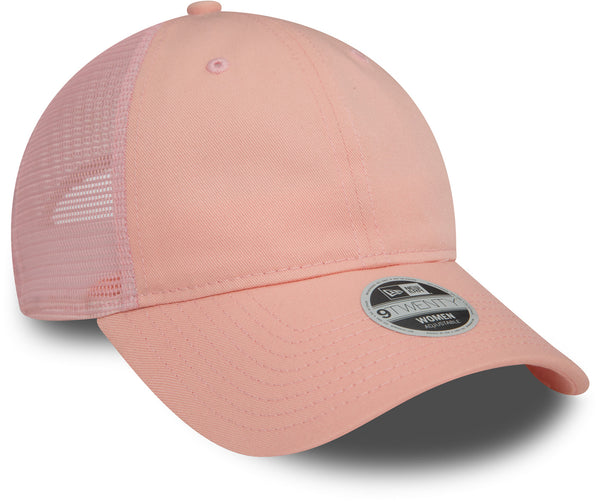Womens New Era 9Twenty Blush Trucker Cap - pumpheadgear, baseball caps