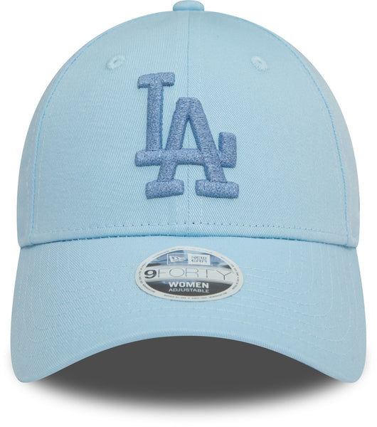 Womens Los Angeles Dodgers New Era 9Forty Metallic Logo Blue Baseball Cap - pumpheadgear, baseball caps