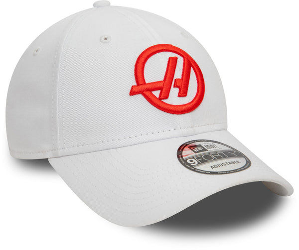 Haas F1 Team New Era 9Forty Essential White Team Cap - lovemycap
