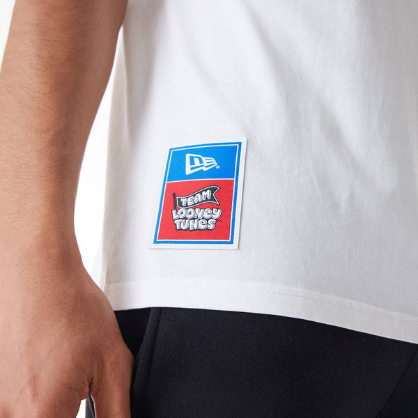 Looney Tunes Team Multi Character New Era Oversized White T-Shirt - pumpheadgear, baseball caps