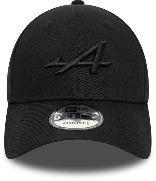 Alpine F1 New Era 9Forty EMB All Black Team Cap