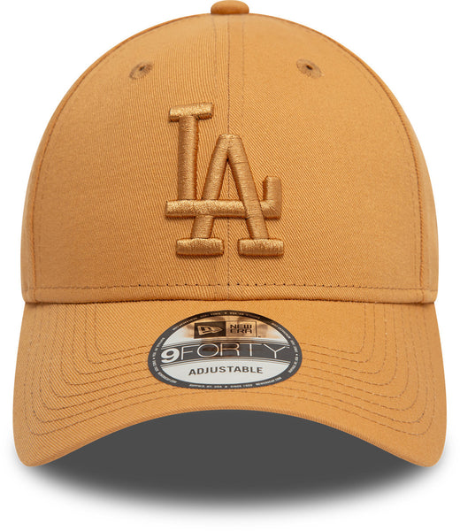 Los Angeles Dodgers New Era 9Forty League Essential Tan Baseball Cap - pumpheadgear, baseball caps