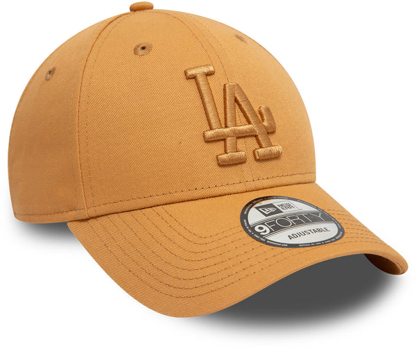 Los Angeles Dodgers New Era 9Forty League Essential Tan Baseball Cap - pumpheadgear, baseball caps
