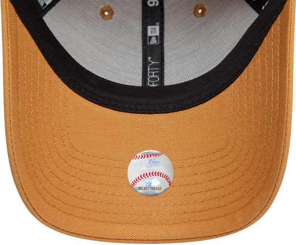 Los Angeles Dodgers New Era 9Forty League Essential Tan Baseball Cap - pumpheadgear, baseball caps