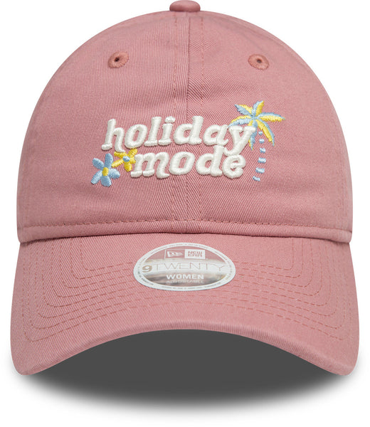 Womens New Era 9Twenty Holiday Mode Dusty Pink Cap - pumpheadgear, baseball caps