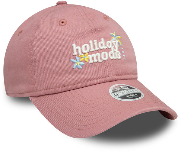 Womens New Era 9Twenty Holiday Mode Dusty Pink Cap - pumpheadgear, baseball caps