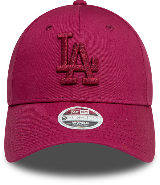 Womens Los Angeles Dodgers New Era 9Forty Metallic Logo Baseball Cap - pumpheadgear, baseball caps
