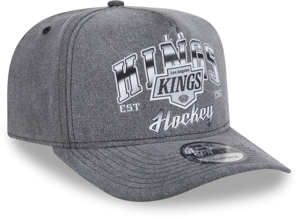 Los Angeles Kings New Era 9Fifty A-Frame Washed Black NHL Team Snapback Cap