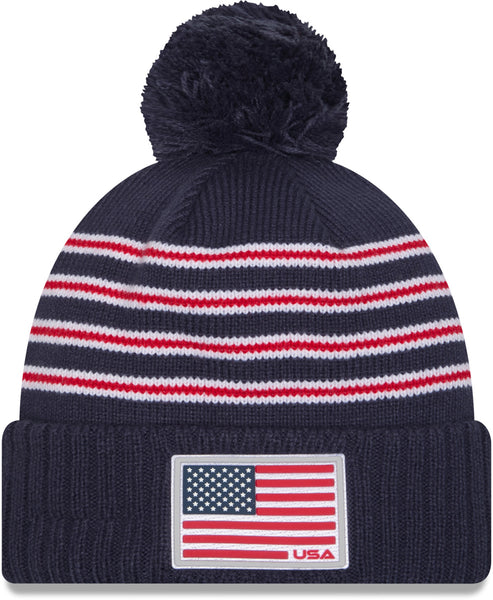 Ryder Cup 2025 New Era Saturday Pom Cuff Knit Beanie
