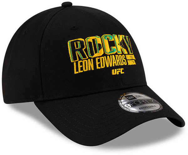 Rocky Leon Edwards UFC New Era 9Forty Black MMA Cap