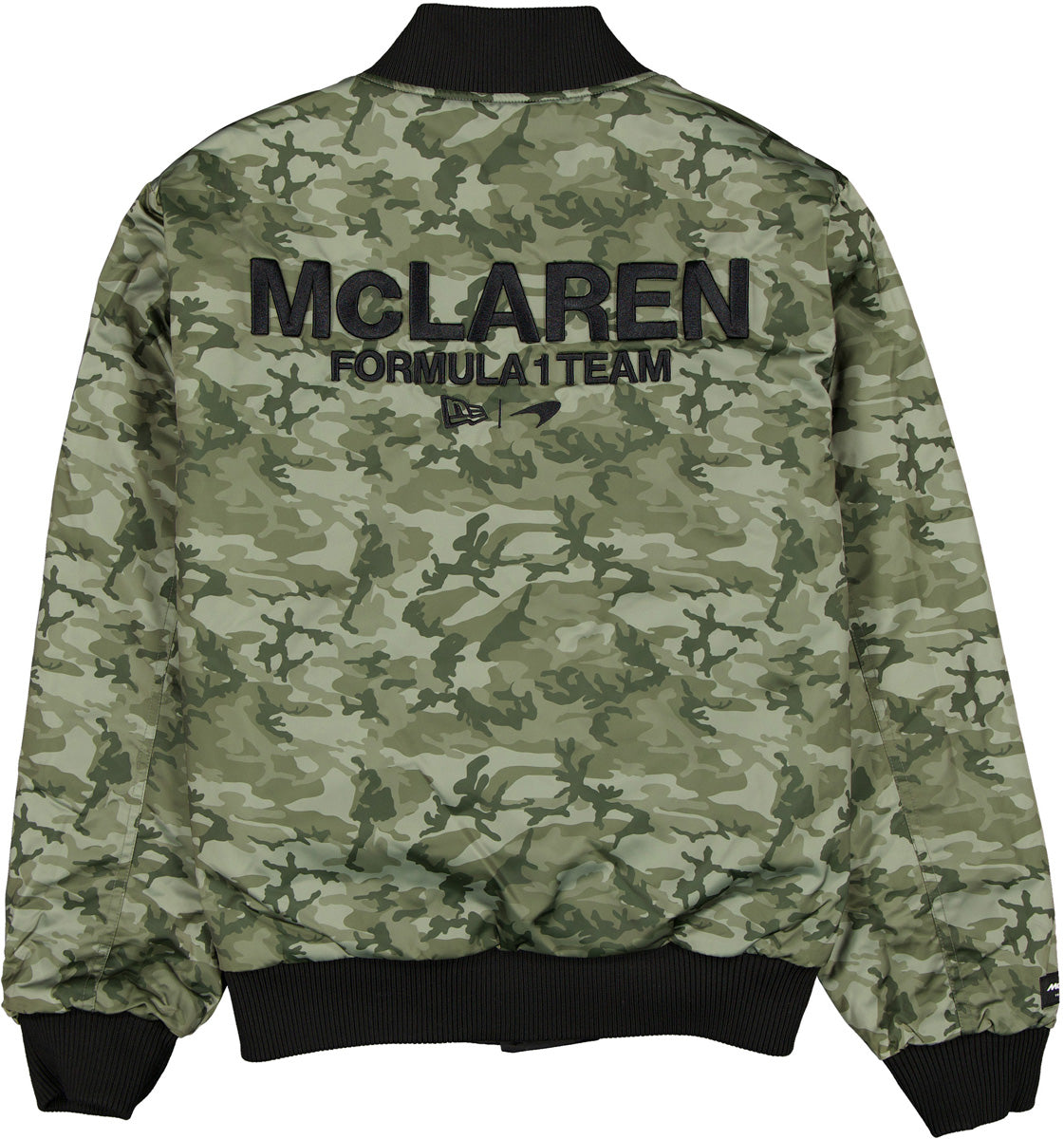 f1 mclaren gear McLaren Racing F1 Reversible Bomber Jacket Adults - Black