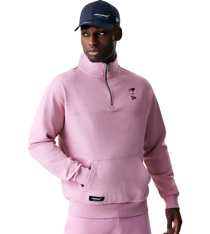McLaren Racing New Era Cool Pink Quarter Zip Sweatshirt