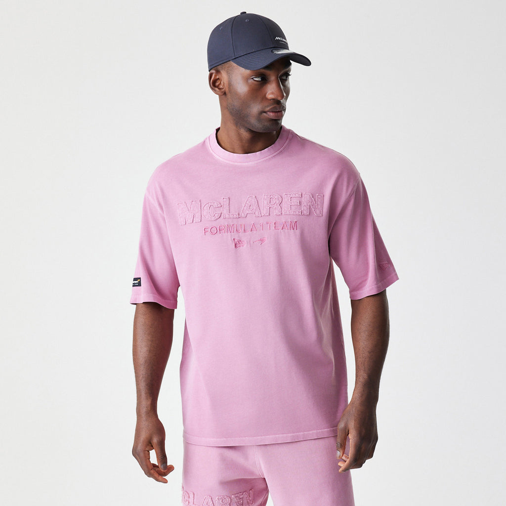 McLaren Racing New Era Cool Pink Washed Oversized T-Shirt